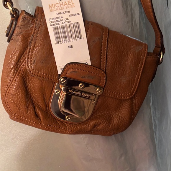 Michael Kors Brown Leather Crossbody Bag - Picture 1 of 6